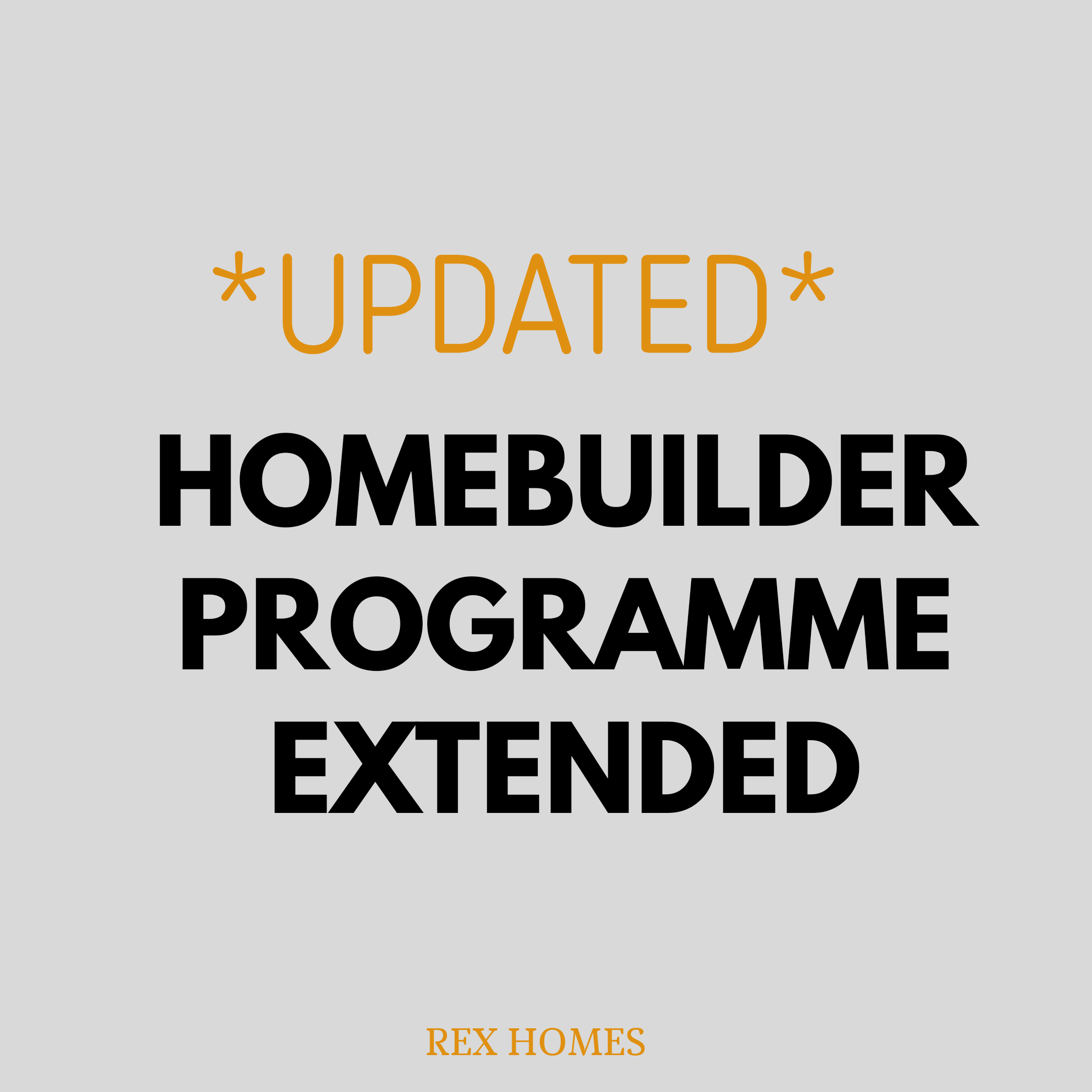HomeBuilder Grant Update